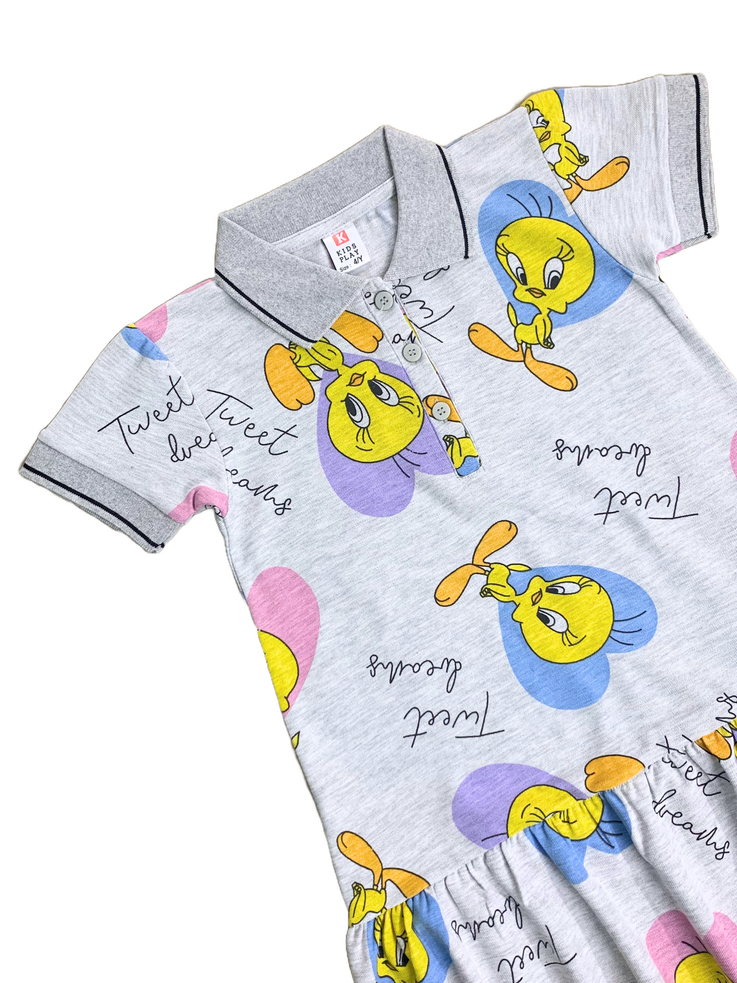 Tweety Bird Frock (Grey)