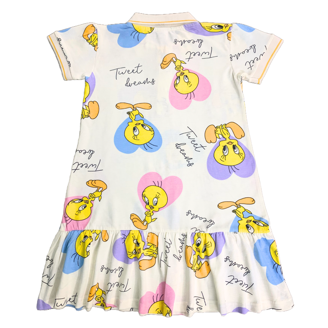 Tweety Bird Frock (Beige)