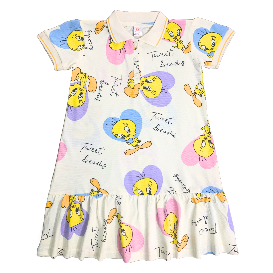 Tweety Bird Frock (Beige)