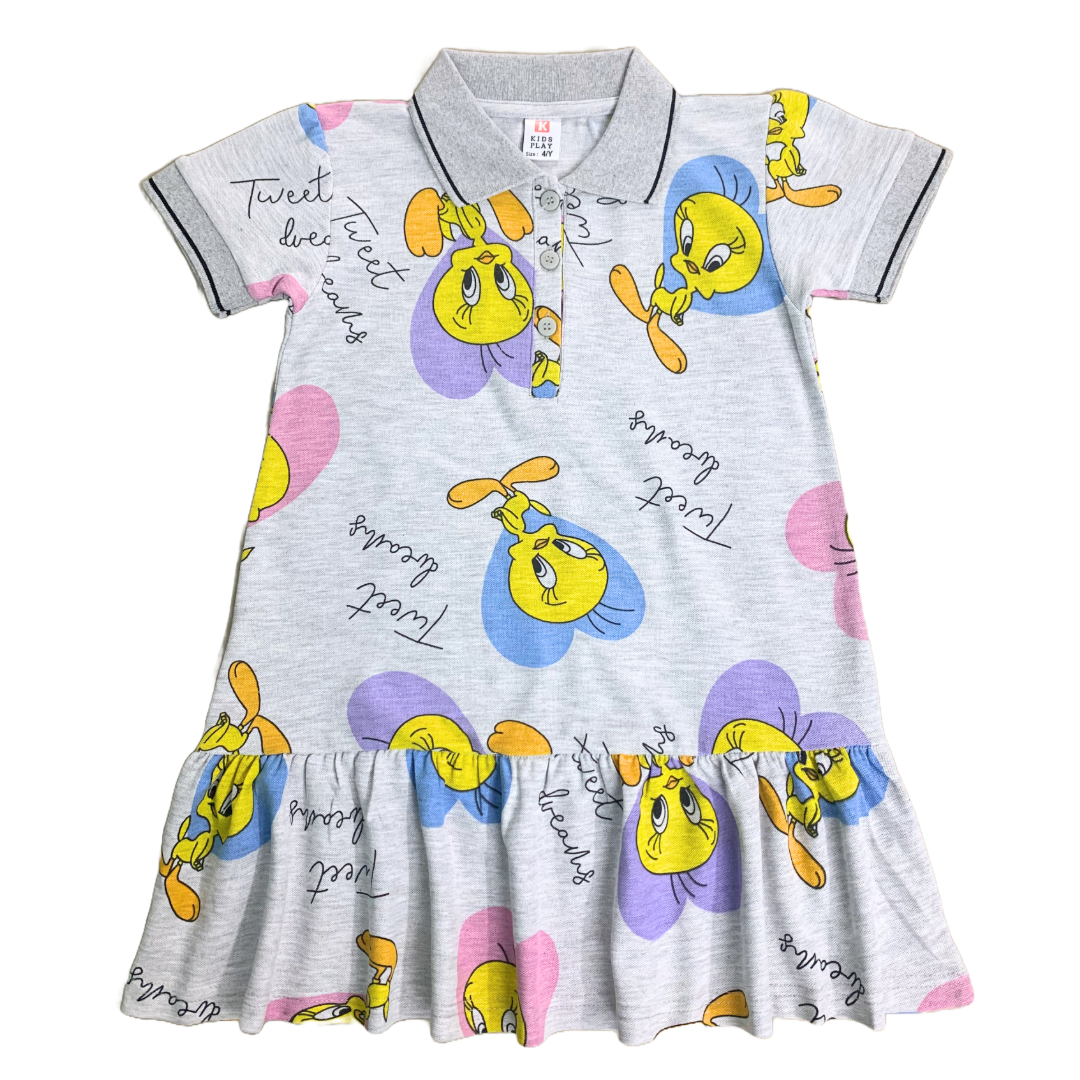 Tweety Bird Frock (Grey)