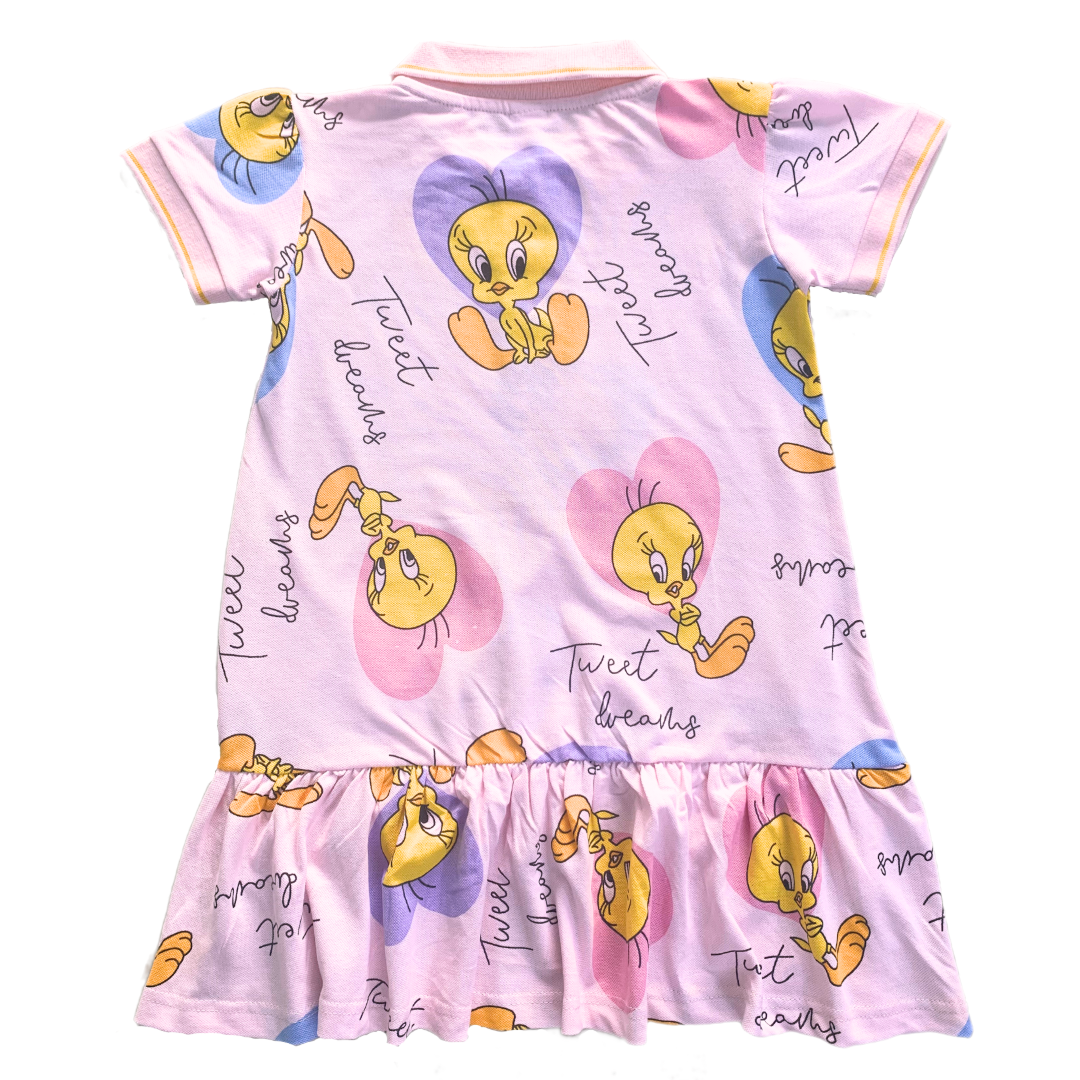 Tweety Bird Frock (Pink)