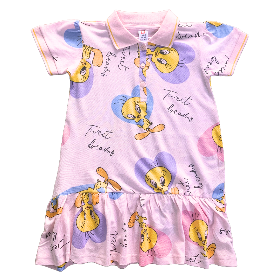 Tweety Bird Frock (Pink)