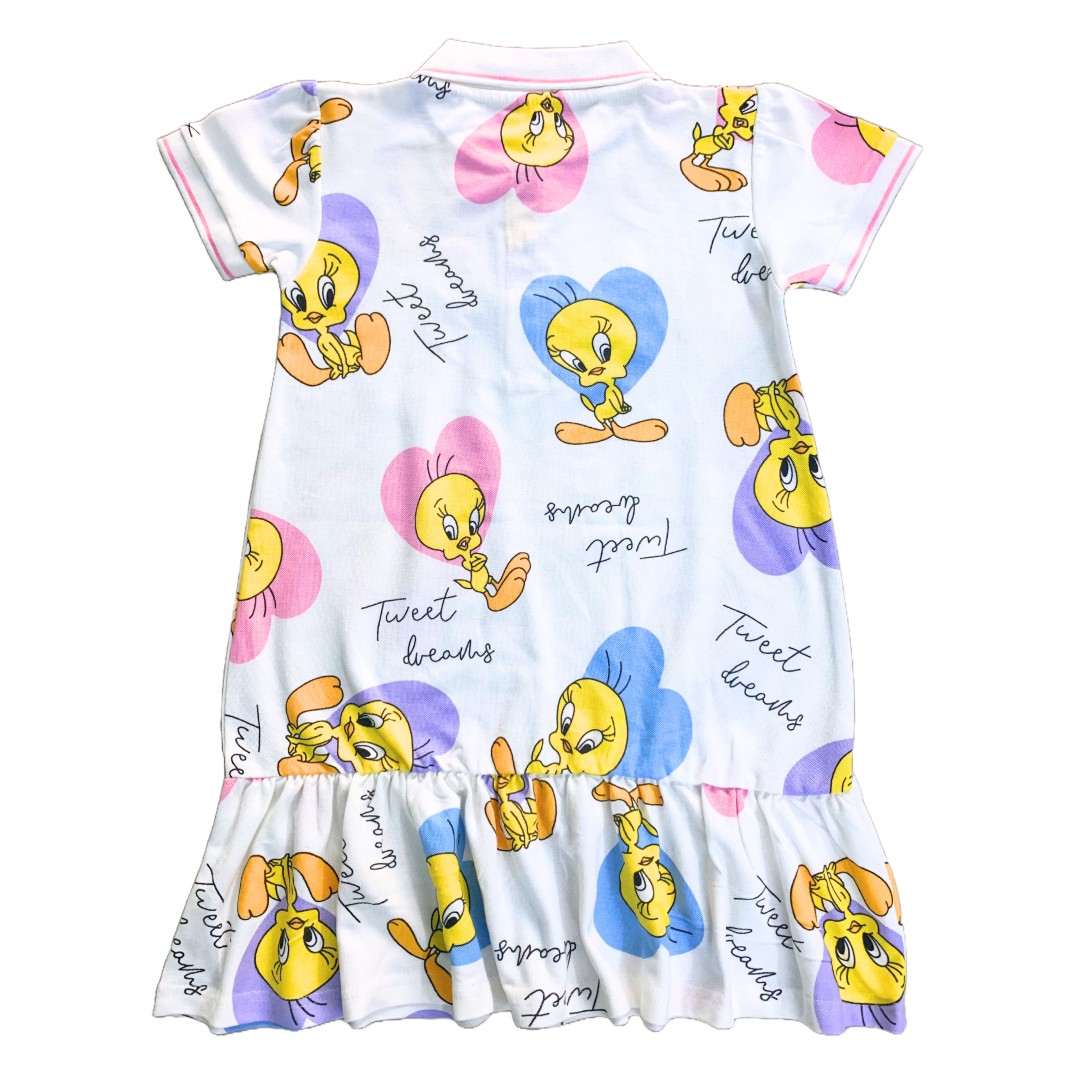 Tweety Bird Frock (White)