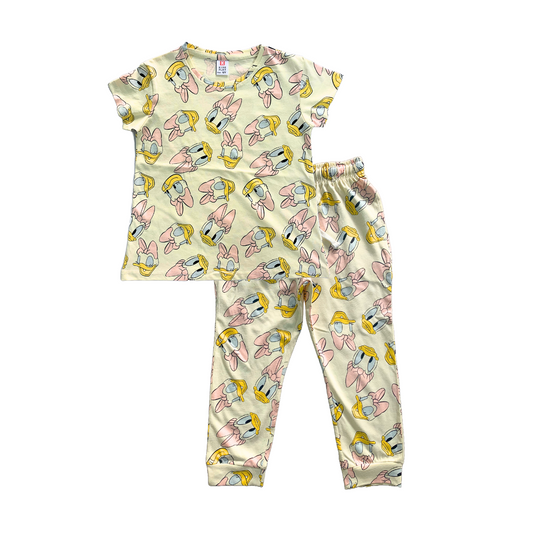 Kids Daisy Pyjama Set (Yellow)