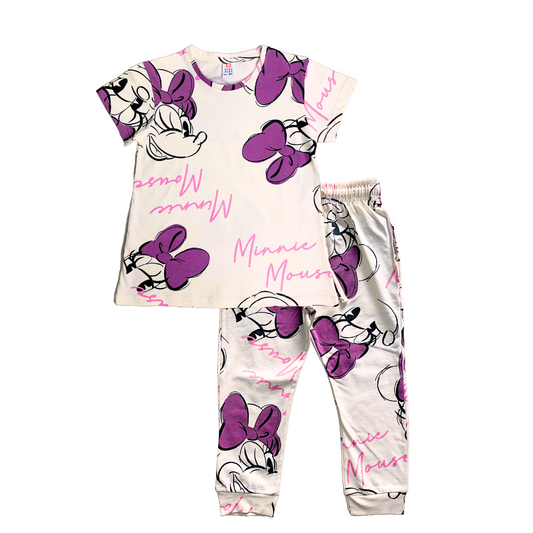 Kids Minnie Pyjama Set (Light-Beige)