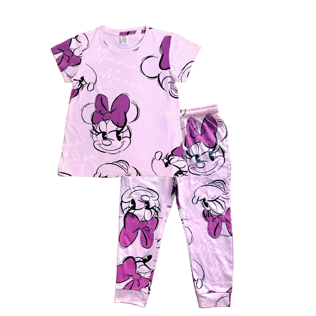 Kids Minnie Pyjama Set (Pink)