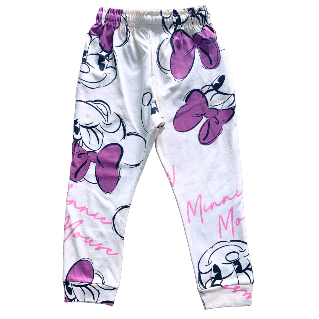 Kids Minnie Pyjama Set (White)