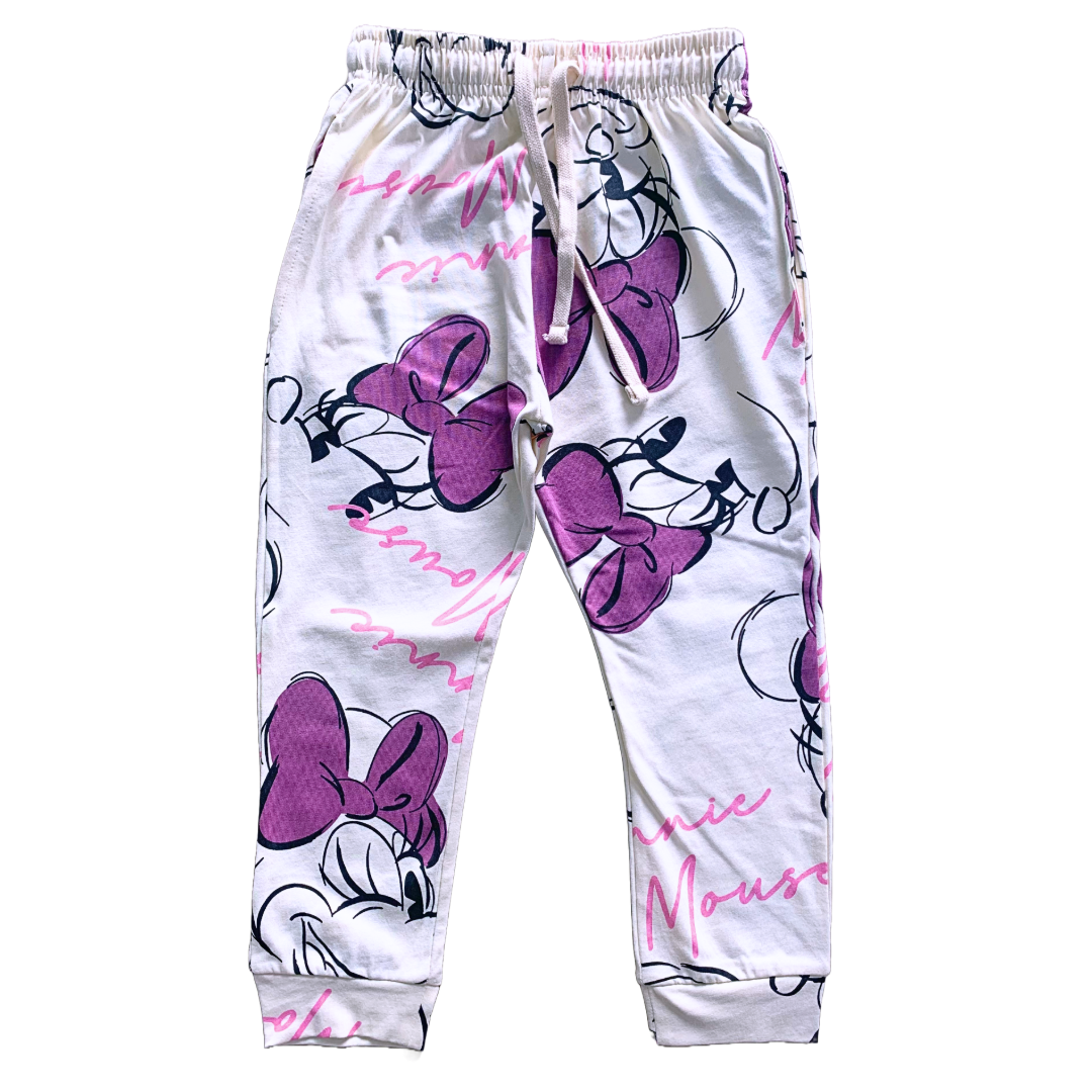 Kids Minnie Pyjama Set (White)