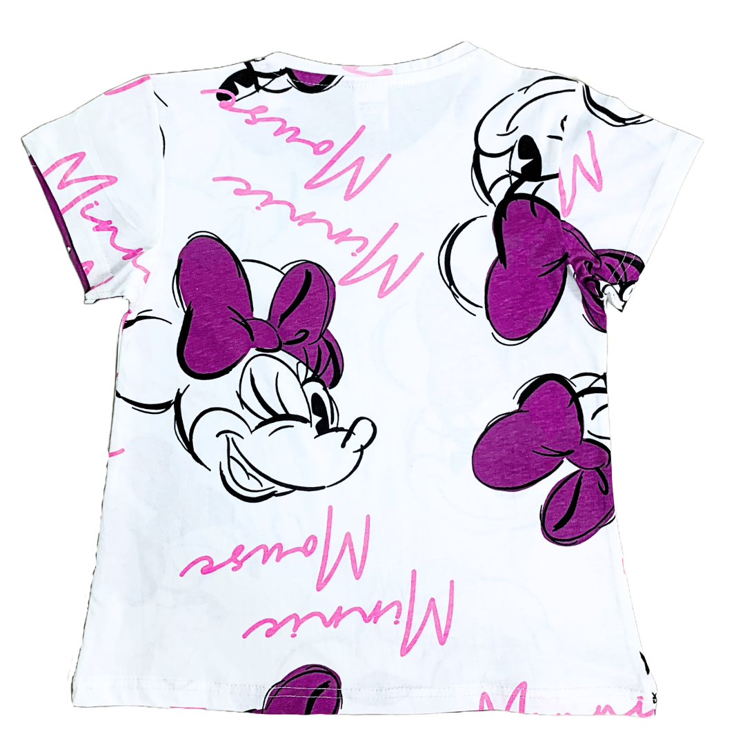 Kids Minnie Pyjama Set (White)