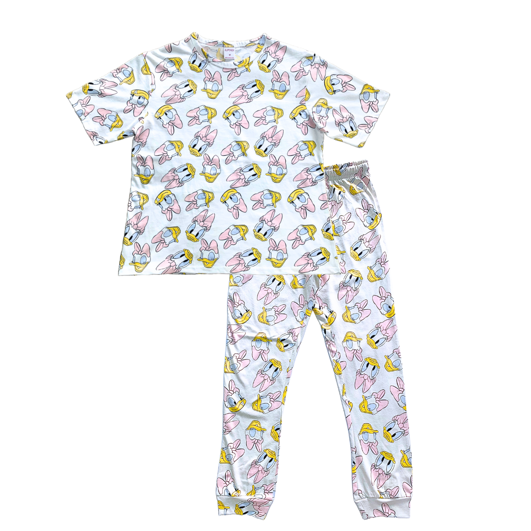 Daisy Pyjama Set (White)