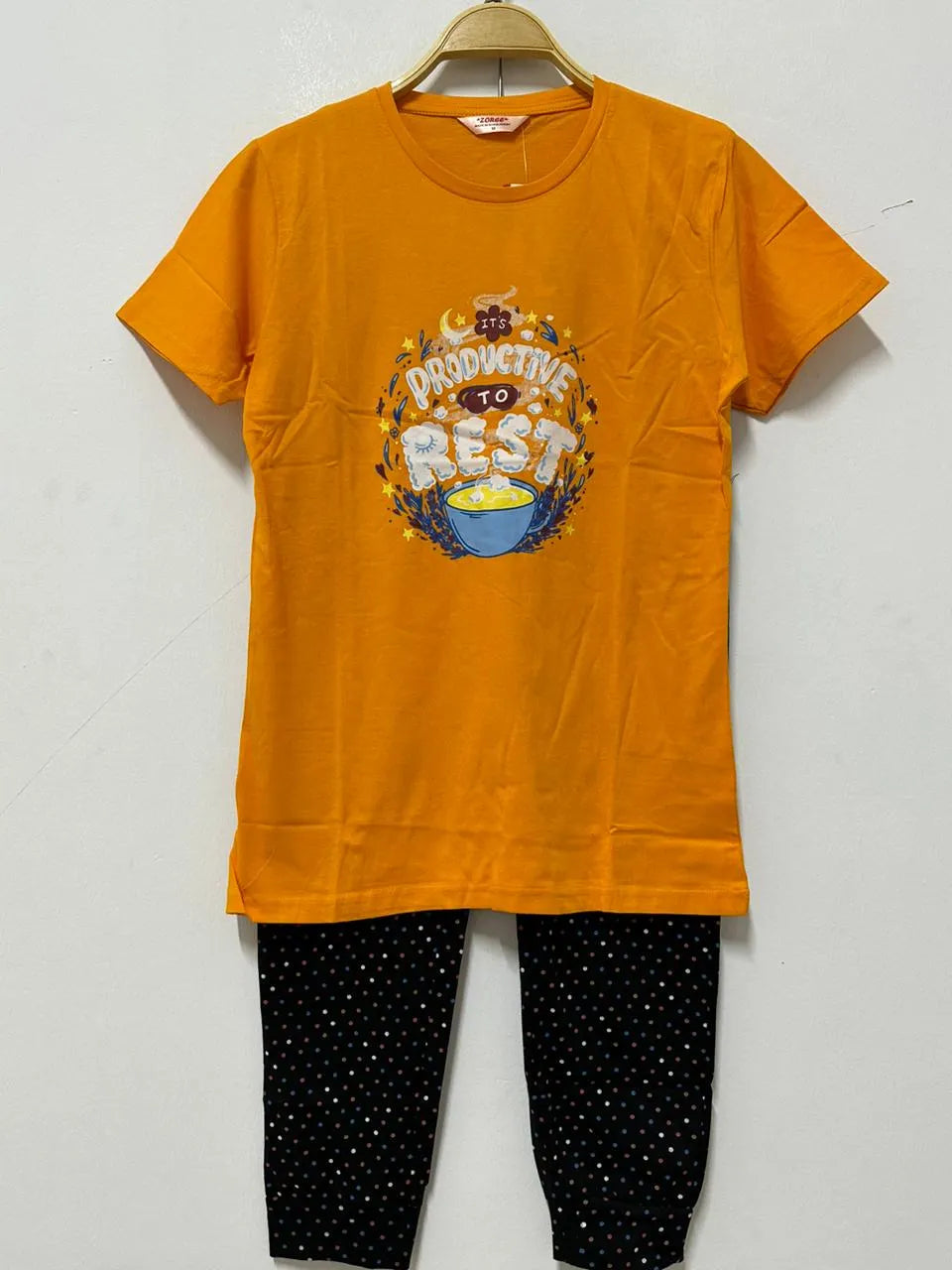 Printed Tshirt And Pyjamas Set