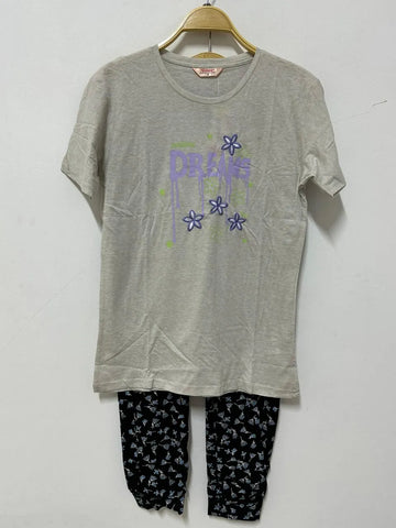 Printed Tshirt And Pyjamas Set