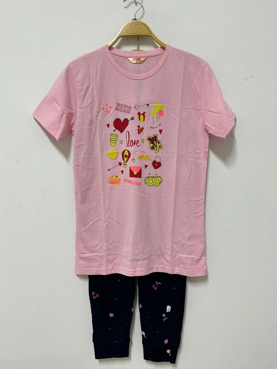 Printed Tshirt And Pyjamas Set