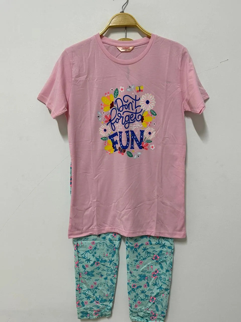 Printed Tshirt And Pyjamas Set