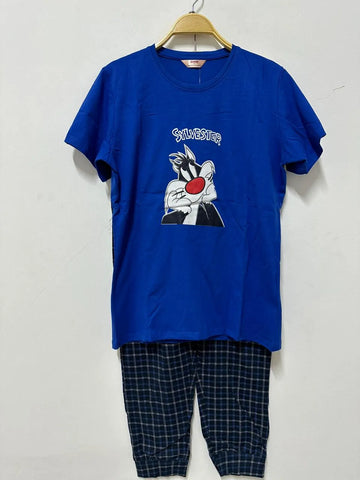 Printed Tshirt And Pyjamas Set